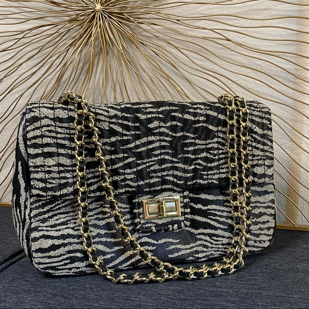 NWT 🎩 Karl Lagerfeld Paris - Large Agyness Purse